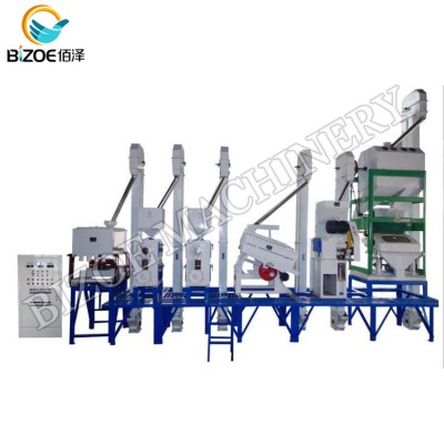 10tpd Combined rice machine auto rice milling machine